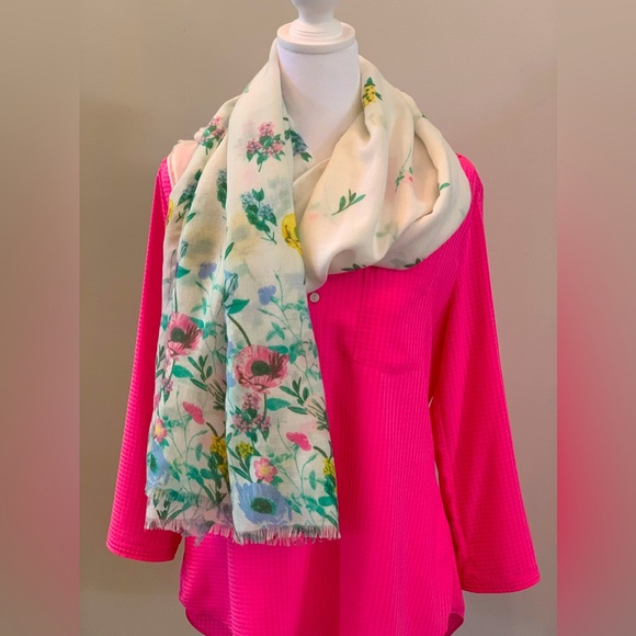 Spring Floral Scarf - Picture 9 of 11